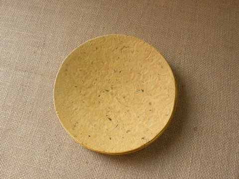 Yellow color Khakhra Indian savory snack