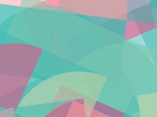 Beautiful of Colorful Art Green and Pink, Abstract Modern Shape. Image for Background or Wallpaper