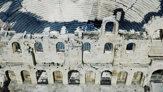 The Odeon theatre at Athens Acropolis