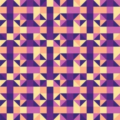 Beautiful of Colorful Rhombus, Triangle and Square, Repeated, Abstract, Illustrator Pattern Wallpaper. Image for Printing on Paper, Wallpaper or Background, Covers, Fabrics