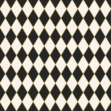 Seamless tiled harlequin pattern design