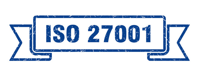 iso 27001 grunge vintage retro band. iso 27001 ribbon