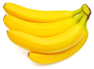Banana bunch isolated on white background. Perfectly retouched, full depth of field on the photo....