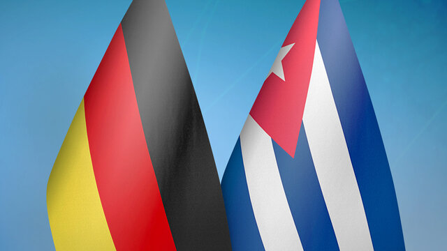 Germany and Cuba two flags