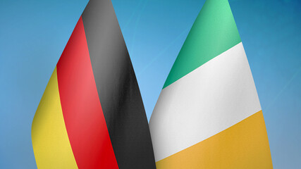 Germany and Ireland two flags