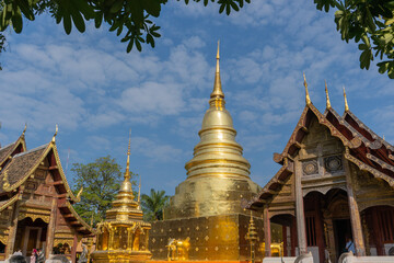 Naklejka premium Wat Phra Singh in Chiang Mai, Thailand