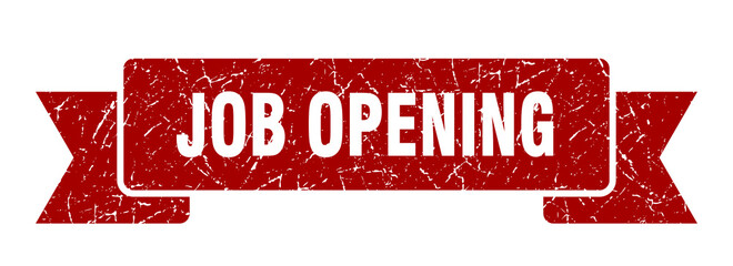 job opening grunge vintage retro band. job opening ribbon