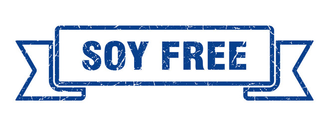 soy free grunge vintage retro band. soy free ribbon