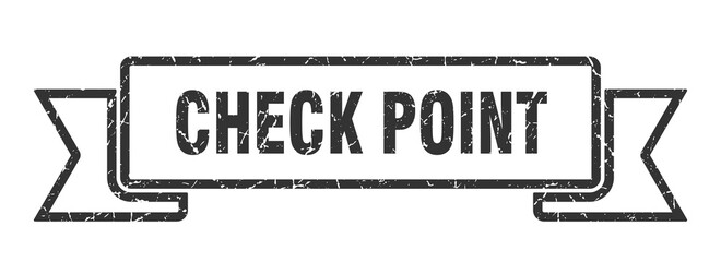 check point grunge vintage retro band. check point ribbon