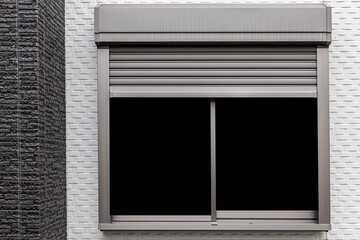  Aluminium window frame isolated on white background