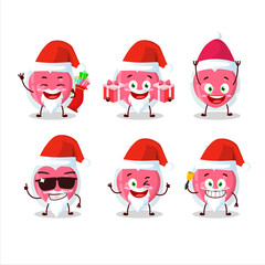 Santa Claus emoticons with love potion cartoon character