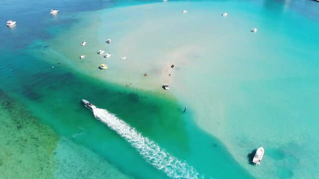 Beach Scene at Haulover Park Florida Drone Video