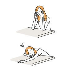 やる気の出ない女性