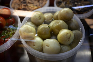 Pickled vegetables. Healthy food from the garden.