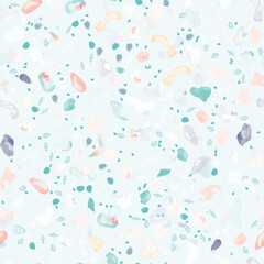 Terrazzo Texture Vector. Flooring Seamless Pattern