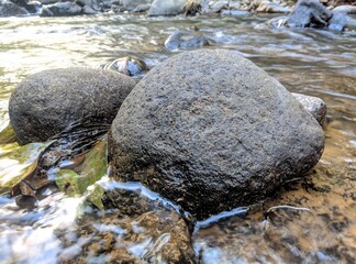 river rock that sank in clear water