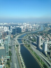 Fototapeta na wymiar Aerial view of the city of São Paulo
