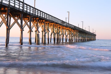 Summer morning at Surf City Ocean Pier, NC