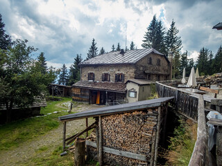 Sponser lakes in the Meraner Land in the Texelgruppe nature park