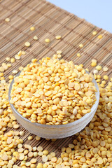 Soy bean splash from cup or glass isolated on white background, Stop motion, food and drink object design