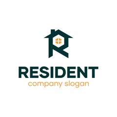 Home Resident Logo Design Idea