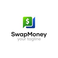 Pay Swap Money Transfer Logo Design