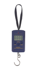 portable electronic scale isolated on white background with clipping path