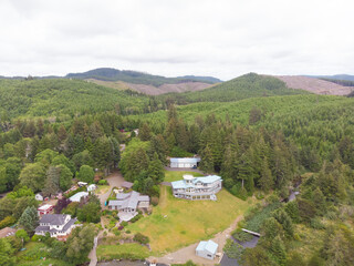 Island by the sea or ocean at sunset, nature