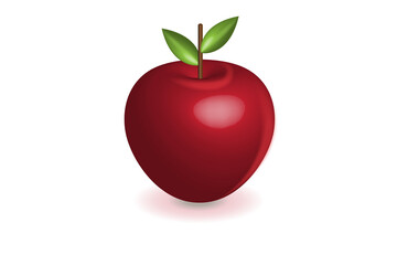Apple 3D symbol of education logo icon vector