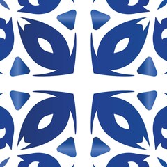 Ethnic ceramic tile in portuguese azulejo.