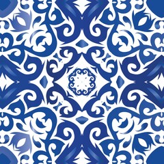 Decorative color ceramic azulejo tiles.