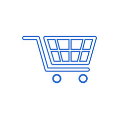 Shopping cart icon vector black. Shopping cart icon. Shopping cart. Shopping Cart Icon Vector Illustration.