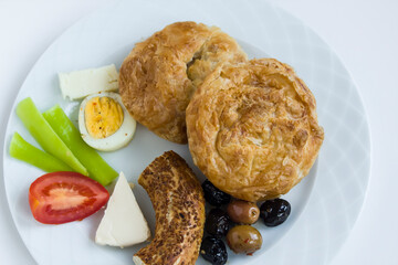 Traditional Turkish Savory Pastry 