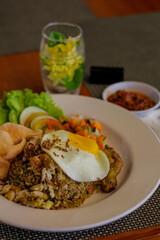 Indonesian Fried Rice in Restaurant