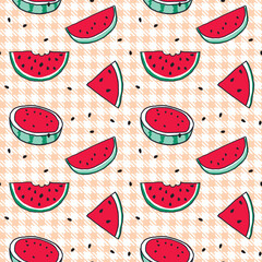 Seamless Tile Watermelon Wallpaper Pattern