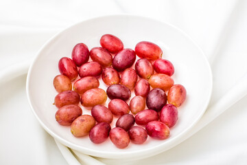 Close-up of red grape still life
