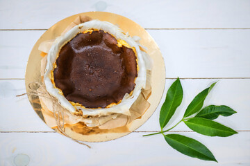 Basque burnt cheesecake, trendy homemade bakery