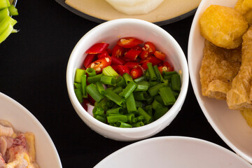 Ingredients hot pot side dishes pose