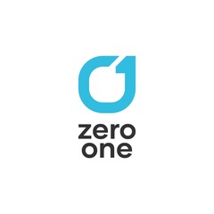 Modern Zero One Logo Design