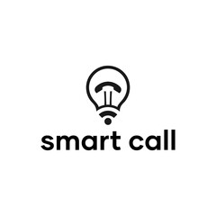 Smart Light Bulb Call Center Logo Idea