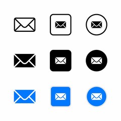 Mail Button Icon : Digital Theme, Technology Theme, Business Theme, Infographics and Other Graphic Related Assets.