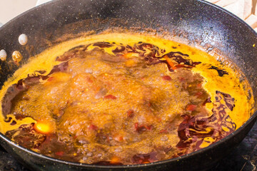 Hot and spicy red oil hot pot