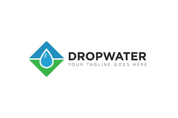 modern drop water logo and icon vector illustration