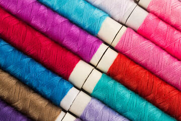 Colorful thread reels
