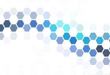 Light Orange vector backdrop with hexagons.