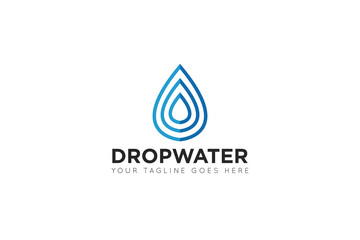 modern drop water logo and icon vector illustration