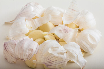 Close-up of garlic and garlic
