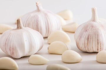 Close-up of garlic and garlic