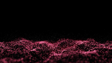 Particle background Sparkling red Has a bright shine Sparkling, beautiful, glowing Brightness of...