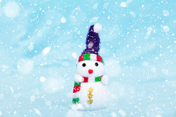 Christmas trees and snowmen